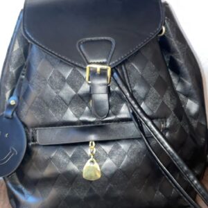 BLACK KNAPSACK BAG