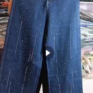 BAGGY RHINESTONE JEAN 0135 SIZE 36